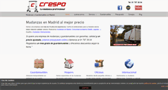 Desktop Screenshot of mudanzascrespo.com