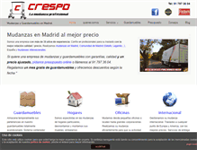 Tablet Screenshot of mudanzascrespo.com